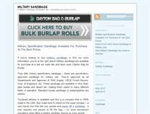Tablet Screenshot of militarysandbags.com